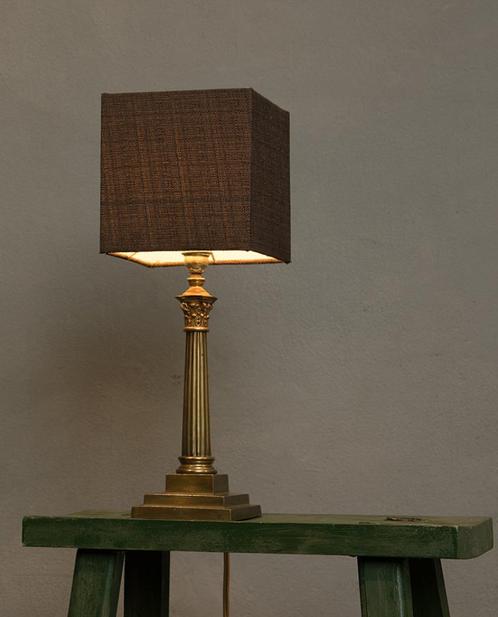 Vintage Tafellampje, Huis en Inrichting, Lampen | Tafellampen, Gebruikt, Minder dan 50 cm, Kunststof, Stof, Overige materialen