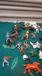 beeldjes cowboys en indianen, 12 paarden, Ophalen of Verzenden