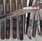 Bestek Amefa Stainless grote relief roos met blaadjes, Ophalen of Verzenden, Gebruikt, Rvs of Chroom