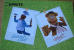 drie kaarten van de Muppets, te weteneWaldorf &amp; StatlerA, Verzamelen, Supermarktacties, Albert Heijn, Verzenden