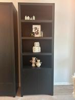 Zwarte boekenkast 80cm breed, Ophalen, Hotel chic, 200 cm of meer, 50 tot 100 cm