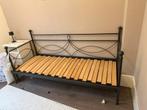 Uitschuifbaar bed 80x200 (160x200), Zwart, Tweepersoons, Ophalen of Verzenden, 80 cm