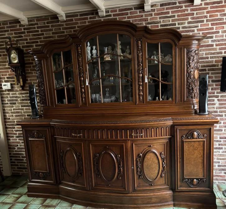 Antieke Toog/Vitrinekast - Prachtig pronkstuk!, Antiek en Kunst, Antiek | Meubels | Kasten, Ophalen