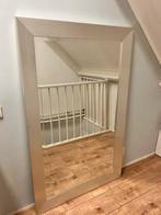 MOOIE GROTE SPIEGEL MET BREDE ZILVEREN RAND., Huis en Inrichting, Woonaccessoires | Spiegels, Ophalen, Zo goed als nieuw, Rechthoekig