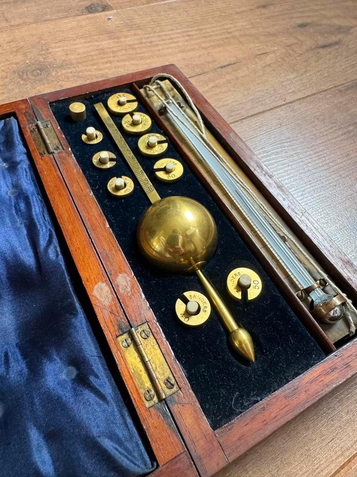 Antieke Sanders & Sons Hydrometer, Antiek en Kunst, Antiek | Gereedschap en Instrumenten, Ophalen of Verzenden