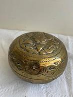 Antiek bewerkte koperen Scheerpot, Antiek en Kunst, Antiek | Koper en Brons, Ophalen of Verzenden, Koper