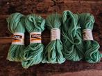 Smyrna wol Leithen Soedan- 5 strengen groen, Hobby en Vrije tijd, Ophalen of Verzenden, Zo goed als nieuw, Breien of Haken, Wol of Garen