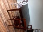eethoek met stoelen, Huis en Inrichting, Tafels | Eettafels, 100 tot 150 cm, 100 tot 150 cm, Gebruikt, Landelijk