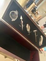 Houten wijnkist met accessoires, Nieuw, Ophalen of Verzenden, Minder dan 5 flessen, Minder dan 50 cm