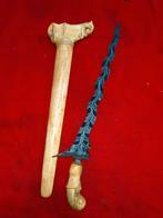 Antieke Keris Naga Siluman 11 Luk Pamor Naga Rangsang SUZ77, Antiek en Kunst, Kunst | Niet-Westerse kunst, Verzenden