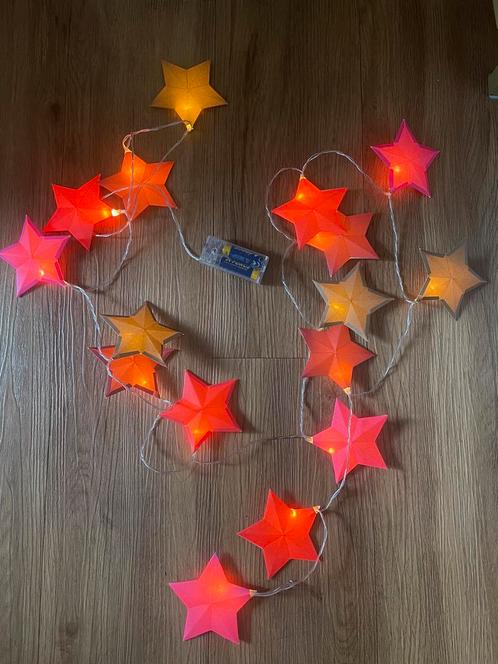 Papieren verlichting met sterren, Huis en Inrichting, Lampen | Overige, Zo goed als nieuw, Ophalen of Verzenden