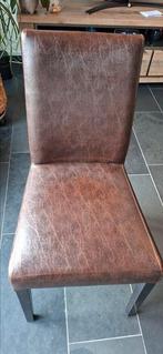 4x nepleren stoelen, Ophalen, Gebruikt, Bruin, Vijf, Zes of meer stoelen