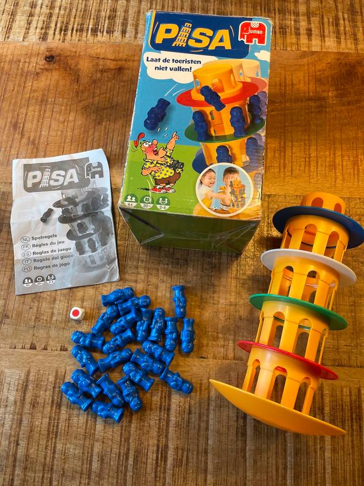 Spel Toren van Pisa, Hobby en Vrije tijd, Gezelschapsspellen | Bordspellen, Gebruikt, Een of twee spelers, Drie of vier spelers
