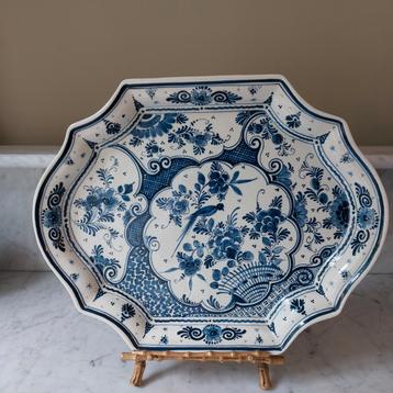 Delfs blauw bord Gouda plateel   in perfecte staat beschikbaar voor biedingen