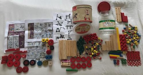 Playing Kids Houten Constructie - Bouwsets incl. voorbeelden, Kinderen en Baby's, Speelgoed | Houten speelgoed, Gebruikt, Overige typen