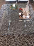Glazen tafel, Huis en Inrichting, Tafels | Salontafels, Ophalen, 100 tot 150 cm, 50 tot 100 cm, Modern