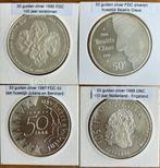 4 zilveren 50 guldenmunten, Ophalen of Verzenden, Koningin Beatrix, 50 gulden, Zilver