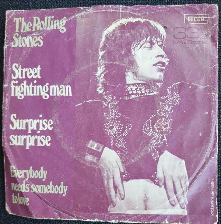 Rolling Stones - Street Fighting Man (EP), Cd's en Dvd's, Vinyl Singles, Gebruikt, Single, Pop, 7 inch, Ophalen of Verzenden