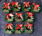 Plastic kerst kransjes - kerst versiering / decoratie, Diversen, Kerst, Ophalen of Verzenden, Zo goed als nieuw
