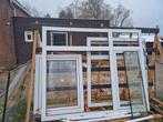 Kunstof kozijn met smal draaikiepraam, Doe-het-zelf en Verbouw, Kozijnen en Schuifpuien, Ophalen, Kunststof, Gebruikt, Raamkozijn