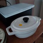 Gusta Mini Cocotte - Wit, Huis en Inrichting, Keuken | Potten en Pannen, Ophalen of Verzenden, Zo goed als nieuw, Overige materialen