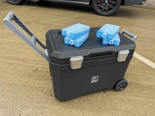 Brisby 45 Liter Verrijdbare Koelbox Met 4 Koelelementen - ZW, Caravans en Kamperen, Koelboxen, Nieuw, Koelbox, Koelelement, Ophalen