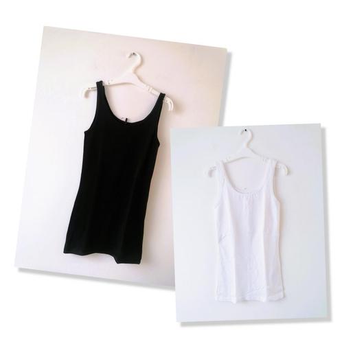 Set 2 Only hemdjes singlets zwart en wit, maat XS  NIEUW, Kleding | Dames, Tops, Nieuw, Maat 34 (XS) of kleiner, Zwart, Zonder mouw