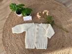 Zelfgebreide baby vestje met slofjes maat 56/62., Ophalen of Verzenden, Truitje of Vestje, Jongetje of Meisje, Zelfgebreide vest