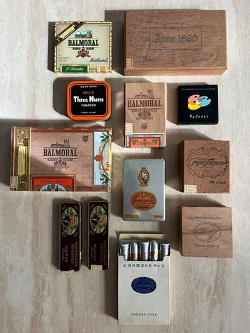 Vintage Cigaren en Dozen - nieuw en aangebroken beschikbaar voor biedingen