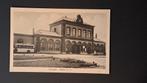 Harlingen Friesland Zicht op het Tramstation met Autobus, Verzamelen, Ophalen of Verzenden, 1920 tot 1940, Ongelopen, Friesland