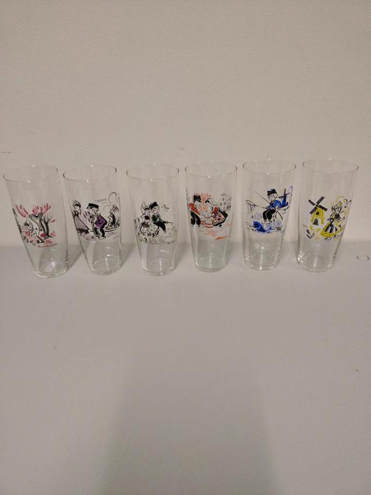 Vintage Hollandse Glazen Set, nu €10 voor de hele set!, Antiek en Kunst, Antiek | Servies los, Ophalen of Verzenden