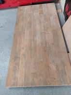 Teakhouten tafel 220 cm lang x 110 cm breed x 80 hoog., Huis en Inrichting, Tafels | Eettafels, Ophalen, Gebruikt, 100 tot 150 cm