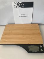 Keuken weegschaal bamboe, Huis en Inrichting, Keuken | Keukenbenodigdheden, Ophalen of Verzenden, Nieuw