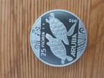 Aruba 25 florin 1995 zilver proof, Ophalen of Verzenden, Koningin Beatrix, Overige waardes, Zilver