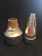 Straight en wah-wah (harmon) mute trompetdemper, Ophalen of Verzenden, Gebruikt, Overige typen