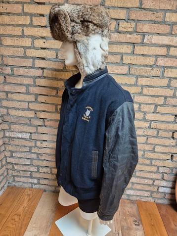 Vintage Varsity Jacket Leer & Wol beschikbaar voor biedingen