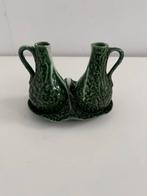Vintage Majolica Olie & Azijn Set, Gebruikt, ., Ophalen of Verzenden, .