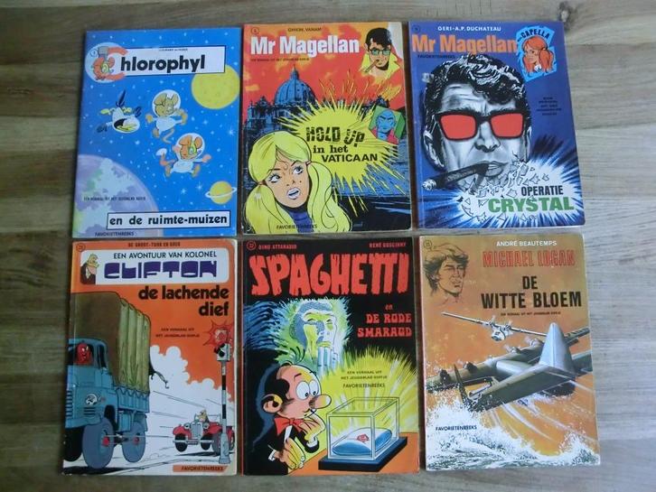 6 stripboeken uit de Favorietenreeks, Boeken, Stripboeken, Gelezen, Meerdere stripboeken, Ophalen of Verzenden