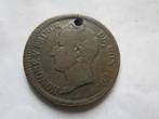 Bronzen penning Honore v Prince du Monaco 1838 un Decimé, Verzenden, Brons, Buitenland