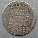 2 Stuivers West-Friesland 1760, Zilver, Overige waardes, Ophalen of Verzenden, Vóór koninkrijk