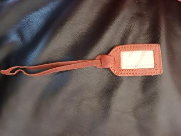 Cowboysbag bagagelabel bagage label leer nieuw cognac leder beschikbaar voor biedingen