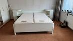 Tweepersoonsbed met twee matrassen, Huis en Inrichting, Slaapkamer | Bedden, Ophalen, Gebruikt, Tweepersoons, 160 cm