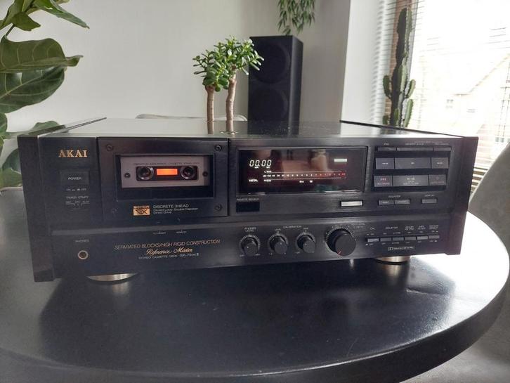 Akai GX-75MKII Cassettedeck - Topklasse!, Audio, Tv en Foto, Cassettedecks, Enkel, Akai, Tiptoetsen, Tape counter, Ophalen of Verzenden