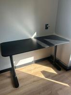 Ikea Bekant Bureau - Zwart - 160x80cm, Huis en Inrichting, Ophalen, In hoogte verstelbaar, Zo goed als nieuw, Bureau