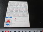 sticker kalender 1980 lotto X toto, Ophalen, Zo goed als nieuw, Bedrijf of Vereniging