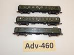 Adv-460 N Spoor D-Trein Wagons 3170/71/72 Minitrix, Gelijkstroom, Trix, Wagon, Ophalen of Verzenden