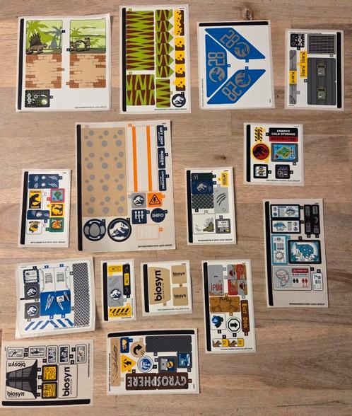Vele Nieuwe Lego Jurassic World Park Stickers stickervellen, Kinderen en Baby's, Speelgoed | Duplo en Lego, Nieuw, Lego, Ophalen of Verzenden