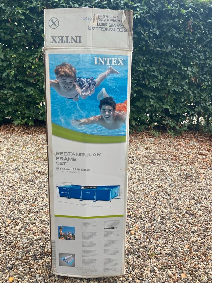Intex Zwembad 4.50x2.20x84cm, Tuin en Terras, Zwembaden, Gebruikt, Opzetzwembad, 80 tot 120 cm, 400 cm of meer, 200 tot 300 cm