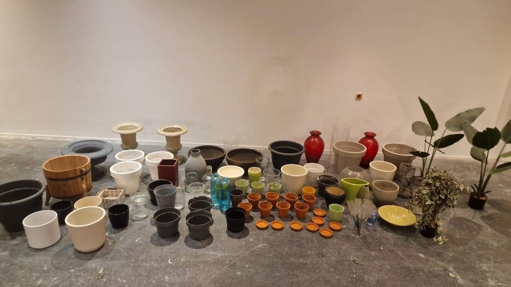 Bloempotten/Vazen, Ophalen, Gebruikt, Overige vormen, Aardewerk