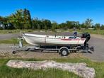 Rana 427 visboot + Tohatsu 8PK EFI vaarklare set, Watersport en Boten, Tot 10 pk, Ophalen of Verzenden, Zo goed als nieuw, 3 tot 6 meter